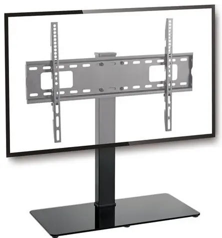 Schwaiger TV-Tischständer, schwarz / TV-Ständer / 37" - 70" / VESA 200x200-600x400 / max. 40 kg / drehbar