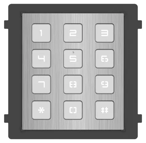 HIKVISION DS-KD-KP/S / Intercom-Modul mit Tastatur / Edelstahl