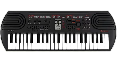 Casio SA-81 schwarz-weiß / Keyboard / 44 Mini-Tasten / 100 Register / 50 Rhythmen / 32-stimmige Polyphonie