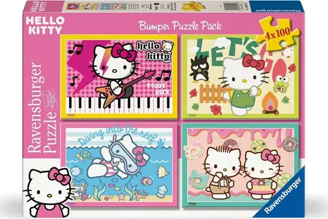 Ravensburger Puzzle Hello Kitty / 4x100 Teile / ab 5 Jahren