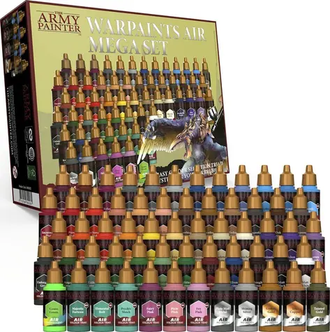 Army Painter Warpaints Air Mega Set / Set mit Acryl-Airbrushfarben / für Modelle und Miniaturen