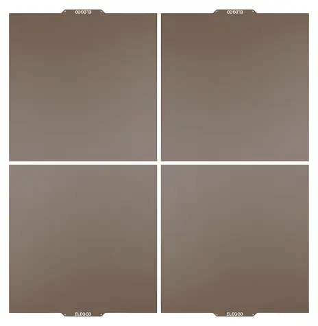 Elegoo PEI-Druckplatte OrangeStorm Giga / Druckplatte / magnetisch / 4er-Set