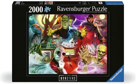 Ravensburger Puzzle Universal Monsters / 2000 Teile / 98 x 75 cm
