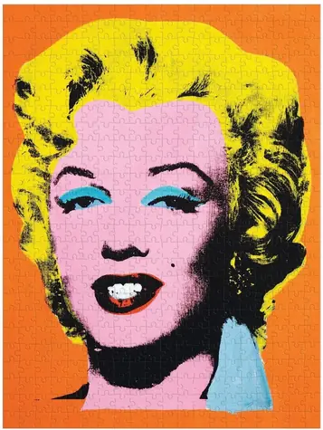 Galison Doppelseitiges Puzzle Andy Warhol: Marilyn / 500 Teile