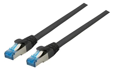 EFB Cat6a S/FTP Superflex schwarz / Patchkabel / RJ45-RJ45 / 5 m / 10 Gbit/s