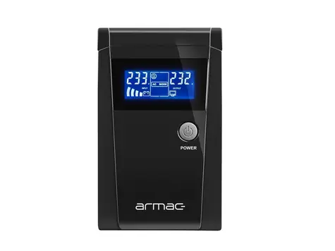 Armac Office 650F/LCD / USV / 650 VA / 390 W / Line-Interactive / LCD / 2x Typ F