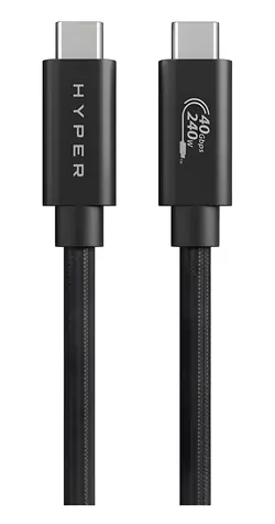 Hyper HyperDrive Performance Cable schwarz / Kabel / USB4