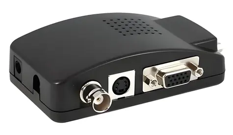 Xtendlan PAL-zu-VGA-Videokonverter / Konverter / Scaler / bis zu 1280 x 1024 / 5-19 DC