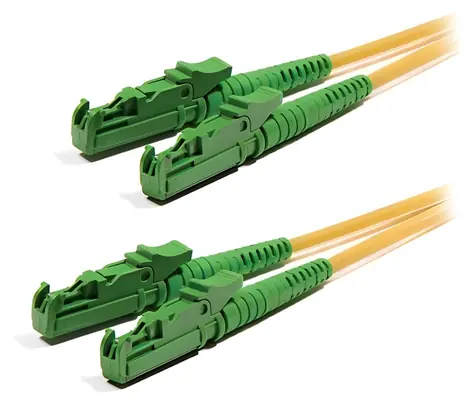 Xtendlan FO Patchkabel E2000/ APC-E2000/ APC 0,5 m / Optisches Patchkabel / Duplex / 9/125 / G.652d / LS0H