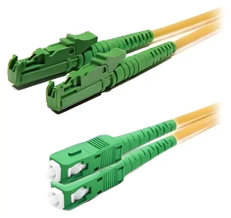 Xtendlan FO Patchkabel E2000/ APC-SC/ APC 1m / Optisches Patchkabel / 9/125 SM Duplex / G.652d / LS0H