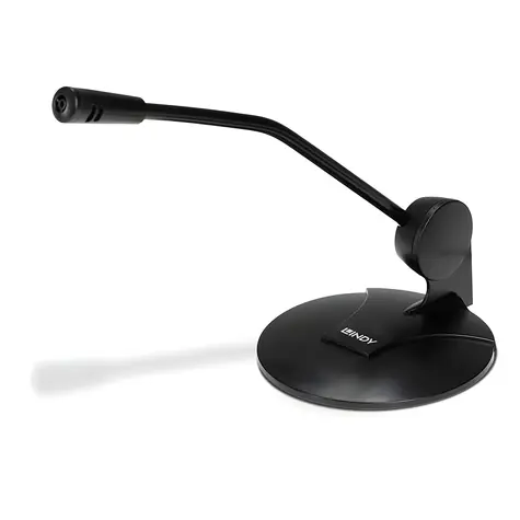 Lindy Tischmikrofon 3,5 mm, schwarz / Mikrofon / Konferenzmikrofon / 3,5-mm-Klinkenstecker / 1,6 m Kabel