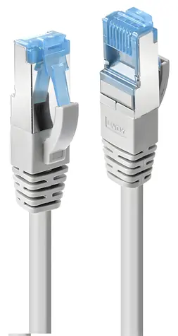 Lindy Patchkabel Cat6A S/FTP grau / Netzwerkkabel / RJ-45 / 7,5 m / LSZH / Gigabit