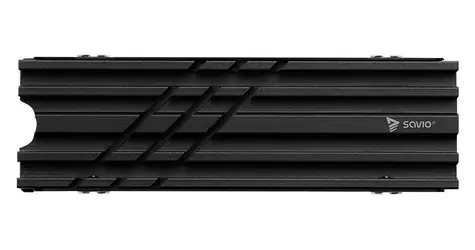 Savio AK-60 schwarz / Passiver Kühler / für M.2 2280 NVMe SSD / Schraubendreher im Lieferumfang enthalten