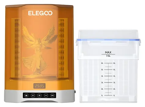 ELEGOO Mercury PLUS 3.0 / Wasch- und Härtungsstation / IPA-Behälter 7,5 l / UV-Härtung / Drehtisch / 48 W