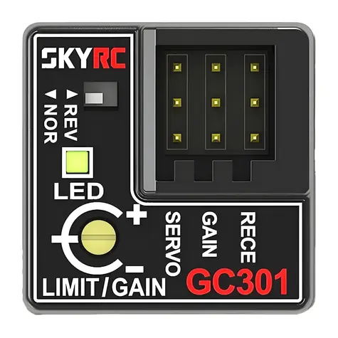 SKYRC Gyroskop GC301 / RC-Autos / verstellbare Lenkradlenkung / 4-8,4 V