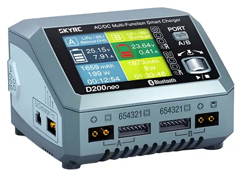 SkyRC D200neo / RC-Modellladegerät / AC/ DC / 35 A / 800 W / LiPo, LiFe, NiMH