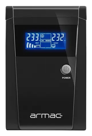 Armac Office 1000E LCD / USV-Notstromversorgung / 1000 VA / 650 W / Line-Interactive / LCD / 3x Typ E