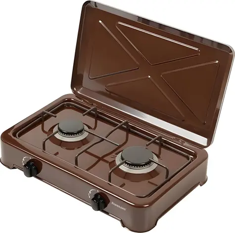 Ravanson K-02BR Bronze / Kochfeld / Gas / 2 Brenner / Tischgerät