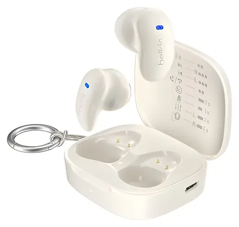 Belkin SoundForm Anywhere cremefarben / Kopfhörer / Kabellos / In-Ear