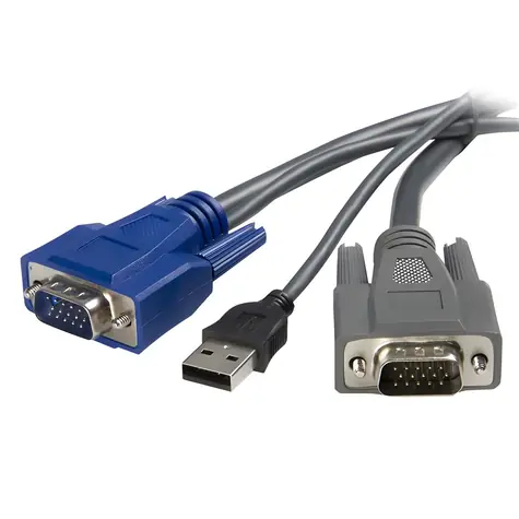 StarTech USB VGA KVM-Kabel schwarz / KVM-Kabel / VGA + USB-A / 1,8 m