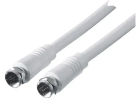 Schwaiger Antennenkabel F(M)-F(M) 3 m weiß / Antennenkabel / 75 dB / 75 Ohm / Doppelt geschirmt