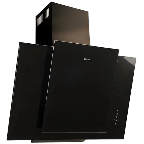 Akpo WK-4 Mirt Eco 50 schwarz / Dunstabzugshaube / Wandmontage / 370,8 m/h / 3 Geschwindigkeitsstufen / Geräuschpegel 46 dB
