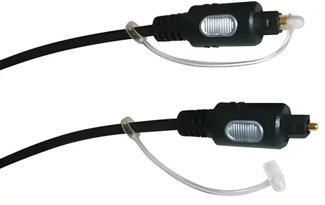 Schwaiger optisches Toslink-Kabel schwarz / Optisches Audiokabel / Toslink-Toslink / vergoldete Stecker / 1,5 m