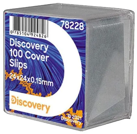 Discovery 100 Deckgläser / Mikroskop-Deckgläser / 100 Stück