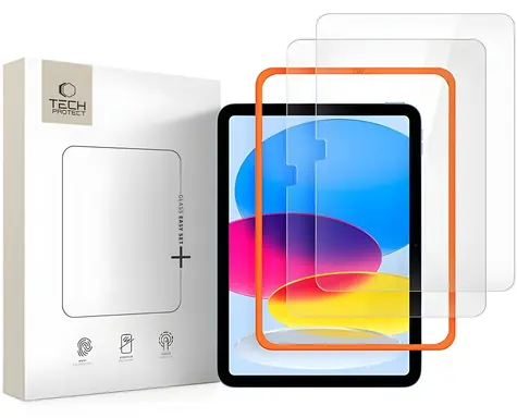 Tech-Protect Easy Set+ transparentes Schutzglas für Apple iPad 10,9" (2022)/11" (2025) / 2 Stück / 9H