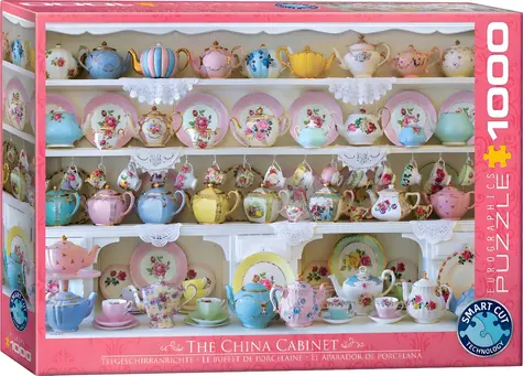 EUROGRAPHICS Puzzle-Regal mit chinesischem Porzellan / 1000 Teile / 68 x 48 cm