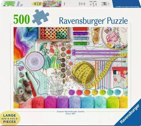 Ravensburger Puzzle Nähecke XXL / 500 Teile / 70 × 50 cm