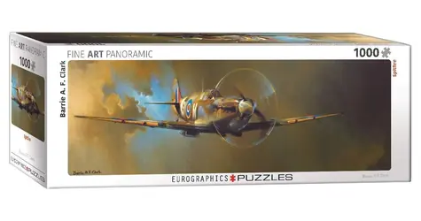 EUROGRAPHICS Panorama-Puzzle Spitfire / 1000 Teile / 99 x 33 cm