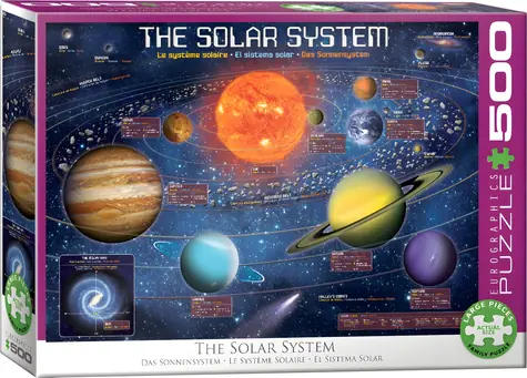 EUROGRAPHICS Puzzle Sonnensystem XL / 500 Teile / 68 x 48 cm