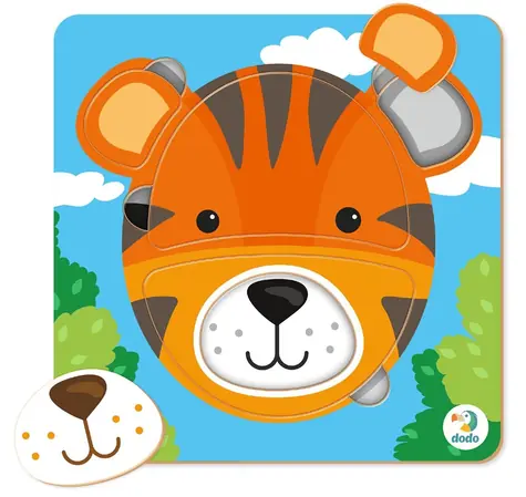 DODO Puzzle Tiger / 5 Teile