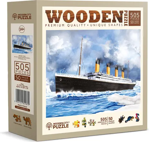 Wooden City Holzpuzzle Titanic 2in1 / 505 Teile