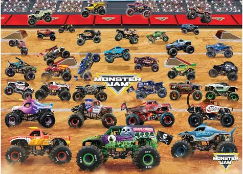 EUROGRAPHICS Puzzle Monster Jam Truck Set / 1000 Teile / 68 x 48 cm