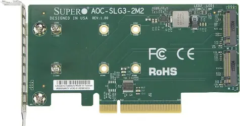 SuperMicro AOC-SLG3-2M2 / Controller / PCI Express / M.2