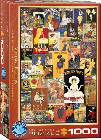 EUROGRAPHICS Puzzle Alte Poster / 1000 Teile / 48 x 68 cm