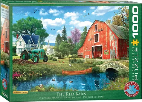EUROGRAPHICS Puzzle Rote Scheune / 1000 Teile / 68 x 48 cm