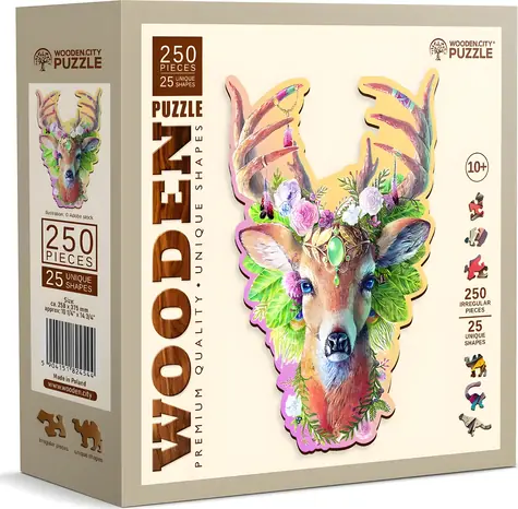 Wooden City Holzpuzzle „Modischer Hirsch“ / 250 Teile