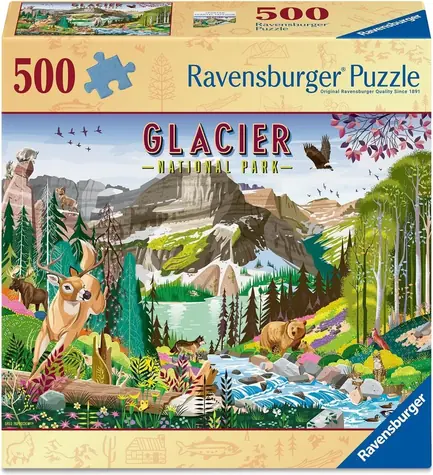 Ravensburger Puzzle Nationalpark: Gletscher / 500 Teile / 49 × 36 cm