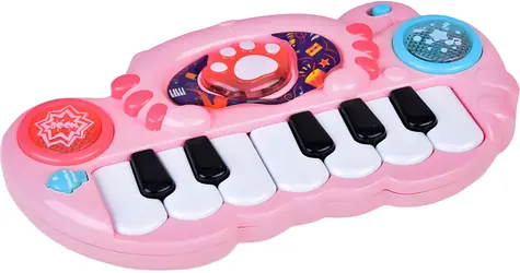 JOKOMISIADA Interaktives Klavier pink / Musikspielzeug / Licht- und Soundeffekte