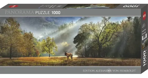 HEYE Panorama-Puzzle „Morgengrüße“ / 1000 Teile / 94 × 33 cm