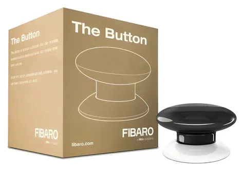 Fibaro NICE FGPB-101-2 ZW5 EU schwarz / Funktaste / Z-Wave / Reichweite 50 m / Batterie 3,6 V
