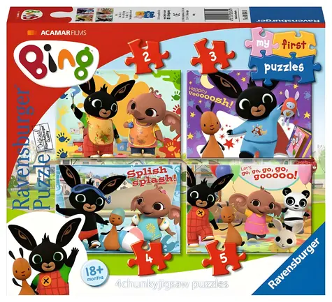 Ravensburger Mein erstes Bing-Puzzle: Spaß mit Freunden / 2+3+4+5 Teile / ab 18 Monaten