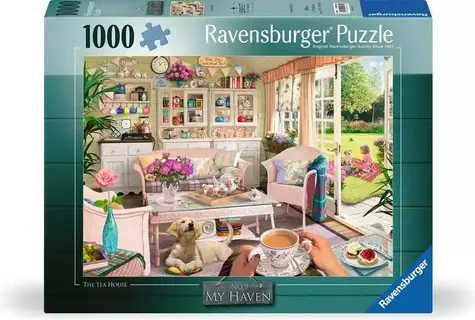 Ravensburger Puzzle My Haven Nr. 9: Teehaus / 1000 Teile / 70 x 50 cm