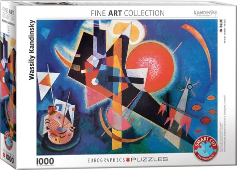 EUROGRAPHICS Puzzle in Blau / 1000 Teile / 67,6 × 48,9 cm