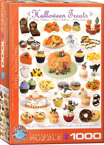 EUROGRAPHICS Puzzle Halloween-Süßigkeiten / 1000 Teile / 68 × 49 cm