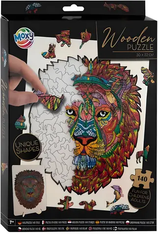 MOXY Outline-Puzzle Löwe / 140 Teile