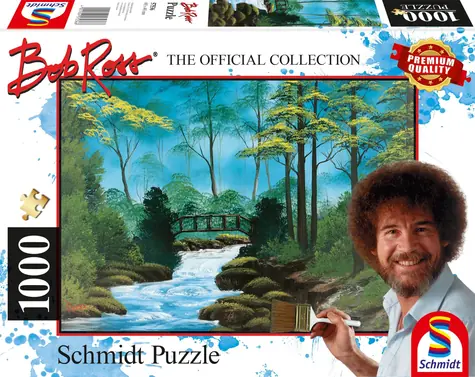 Schmidt Puzzle Bob Ross: Die einsame Brücke / 1000 Teile